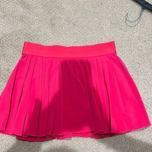 Vibrant Pink Pleated Skirt